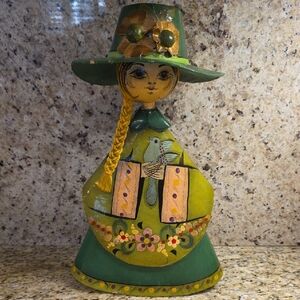 Vintage Sermel Tonalá paper mache doll from Jalisco Mexico